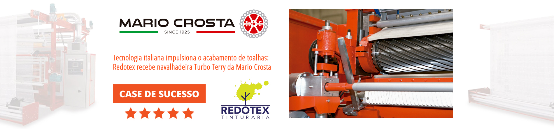 Navalheira Turbo Terry da Mario Crosta: Tecnologia italiana que impulsiona o acabamento de toalhas